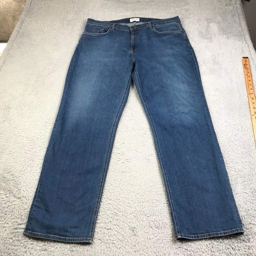 Tecovas Standard Jeans Mens 42 (40x31) Medium Blue Straight Western Cowboy Denim